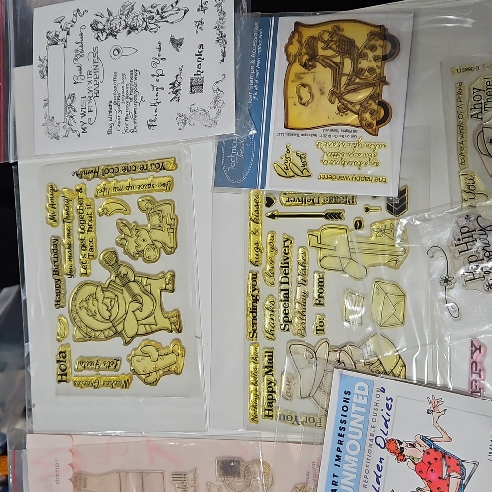 Clear Cling Stamp lot - Picture 4 of 8